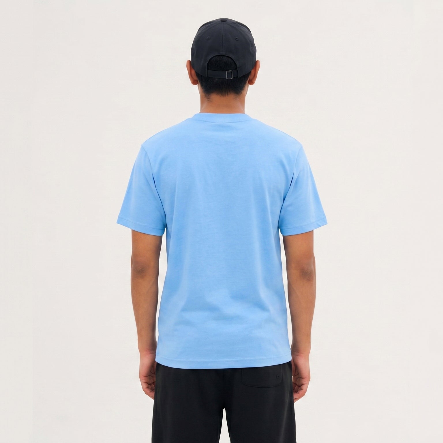 Sky Blue Oversized Graphic T-Shirt – 00 Print